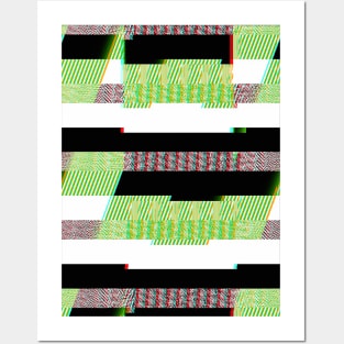 Digital Plaid ∆∆∆∆ 70s Style Pattern Design Posters and Art